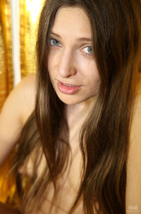 Sexy Russian Teen Talia Nude On Golden Chair
