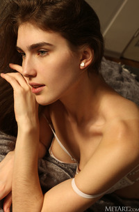 June Baring Her Beautiful Big Breasts And Hairy Pussy