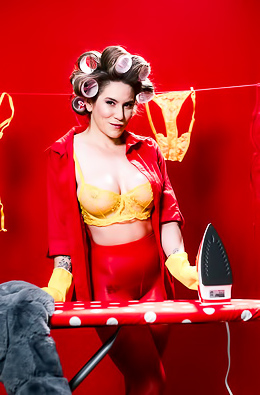 Aderes Quin shows off her juicy melons as MYLF of the Month