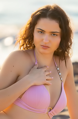 Charlotte Grey Inviting The Sun To Kiss Her Soft Breasts And Firm Round Bottom