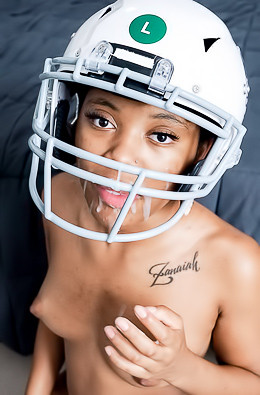 Journey Love Fantasizes While Sucking Her Stepdads Football Gear In Disobedient Taboo Lust