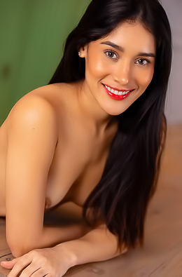 Carolina Guerrero Teases In Crop Top And Miniskirt With Playful Striptease Across Kitchen Breakfast Bar