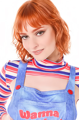 Dolly Dyson Redhead Babe Masturbates With A Dildo