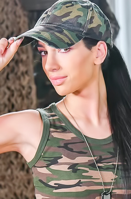 Kama Oxi Breathes Deep As Sergeants Penetrate Her Desirable Wetness