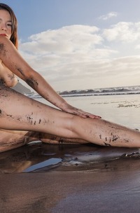 Sky Moon Loves To Sunbathe And Swim Naked At The Beach