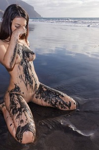 Sky Moon Loves To Sunbathe And Swim Naked At The Beach